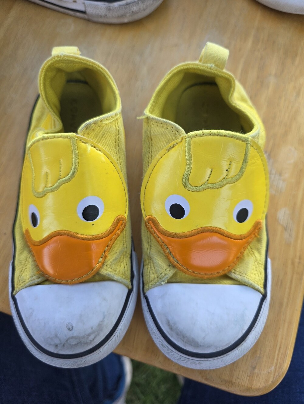 Toddler Yellow Duck Slip-On Sneakers